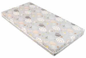 KIKKA BOO Матрак FANTASIA PLUS 60/120/8 см CLOUDS GREY