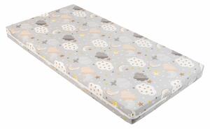 KIKKA BOO Матрак FANTASIA PLUS 60/120/6 см CLOUDS GREY