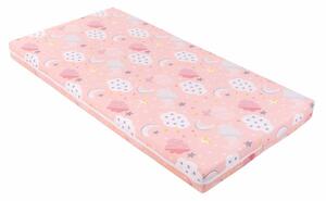 KIKKA BOO Матрак FANTASIA PLUS 60/120/6 см CLOUDS PEACH