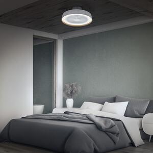 OSRAM LED тавански вентилатор ENCAPSULATE, Ø 48 см, бял, CCT, Затъмняване, Бял, Дневна/трапезария, Пластмаса, Модерен