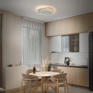 OSRAM LED таванна лампа ORBIS LAYERS, бяла, 49 x 36 см, CCT, Затъмняване, Бял, Дневна/трапезария, Метал, Модерен