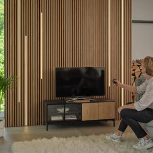 OSRAM LED лента FLEX ACOUSTIC, стартово комплект, 260 см, 13 мм, Затъмняване, Черен, Дневна/трапезария, Пластмаса, Модерен