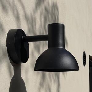 Markslöjd LED външна стенна лампа Nubi, черна, IP44, с регулиране на яркостта, стомана, Затъмняване, Черен, Неръждаема стомана, Скандинавски