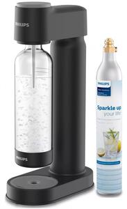 Машина за сода Philips GoZero ADD4901BK/10, 1 л, Регулиране на газировката, Предпазен клапан, Ръчна, Черен