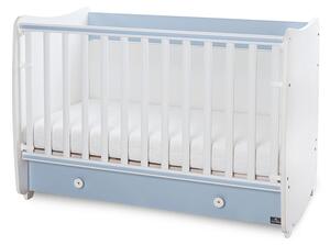 LORELLI Classic Легло-люлка 60/120 см. DREAM БЯЛО/ BABY BLUE