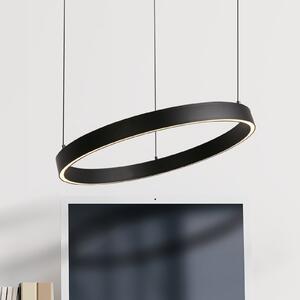 Searchlight LED висяща лампа Layla, черна, Ø 44 см CCT, с регулируема височина, Затъмняване, Черен, Дневна/трапезария, Метал, Модерен