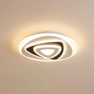 Lindby LED осветление за таван Rebeka, Ø 50 cm, CCT, дистанционно управление, Затъмняване, Черен, Дневна/трапезария, Пластмаса, Модерен