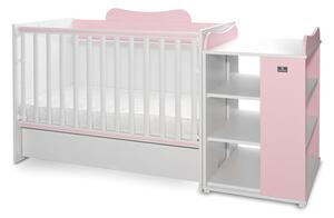 LORELLI Classic Трансформиращо се легло 82/190 см. MULTI БЯЛО/ORCHID PINK