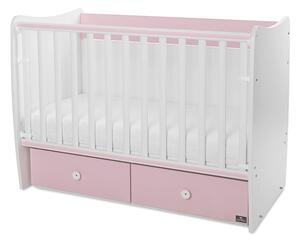 LORELLI Classic Легло 60/120см. MATRIX БЯЛО/ORCHID PINK