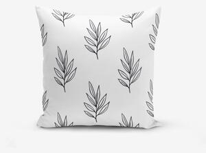 Калъфка за възглавница от памучна смес White Leaf, 45 x 45 cm - Minimalist Cushion Covers