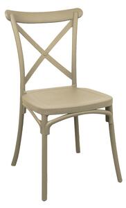 Градински стол Crossie Pako Pako World Cappuccino 38x46.5x82 cm