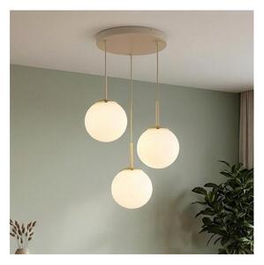 Brilagi - Полилей на кабел MILO ECRU 3xE27/60W/230V бежов/златист