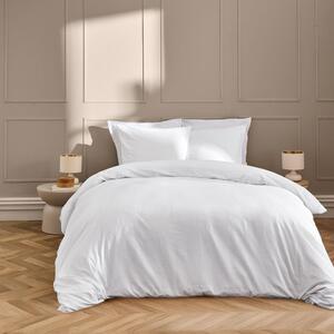 Бяло двойно удължено спално бельо 240x220 cm Linella – douceur d'intérieur