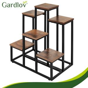 Поставка за цветя на 6 етажа и цветарник - дървена етажерка за саксии Gardlov 67 см
