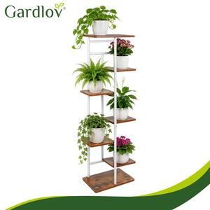 Поставка за цветя на етажи и цветарник - дървена етажерка за саксии Gardlov 120 см
