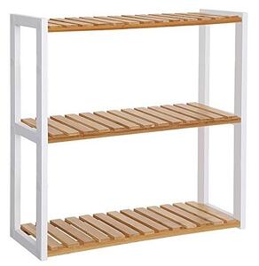 Рафт за баня, Songmics, Бял, 60x15x55 см