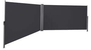 Двойна странична тента Songmics Сива 160x600 см