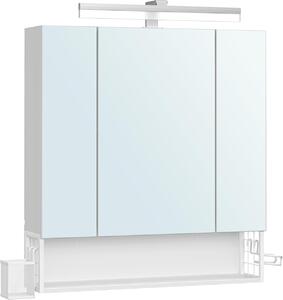 Шкаф за баня с огледало White Vasagle 70x16.5x75 cm