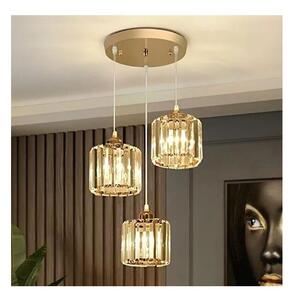 Полилей на кабел BELLA 3xE27/40W/230V златен