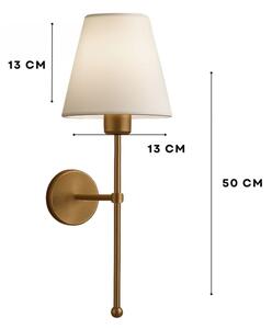 Стенно осветително тяло ASPARAGUS 1xE27/40W/230V златисто/кремаво