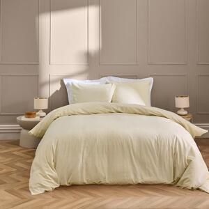 Двойно удължено спално бельо в цвят слонова кост 240x220 cm Linella – douceur d'intérieur