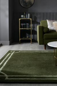 Килим Gatsby Вълна Вълна Зелено маслинено зелено 120x170 cm, Flair Rugs Килими