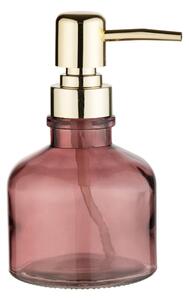 Тъмнорозов стъклен диспенсер за сапун 200 ml Atessa – Wenko