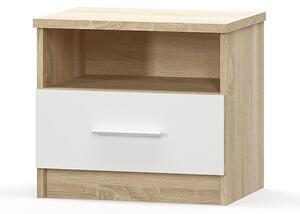 Нощно шкафче Geneva Бяло 50x37x45.5 см