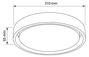 Brilagi - LED таванно осветително тяло MATTEO LED/24W/230V Ø 31 см зелено