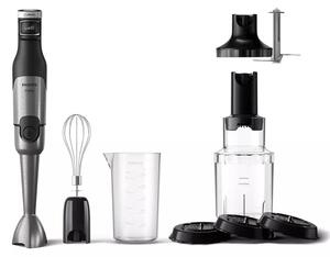 Пасатор Philips HR2684/00, с кана, чопър и бъркалка, 1200W, 500ml кана/700ml чопър, ProMix технология, черен