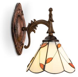 Brilagi - Tiffany витражна стенна лампа FOLIA 1xE14/40W/230V