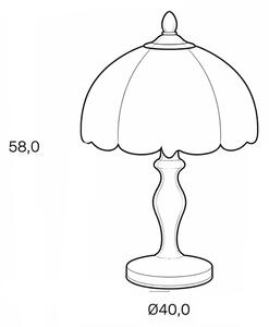 Brilagi - Tiffany витражна настолна лампа SIENNA 2xE27/60W/230V