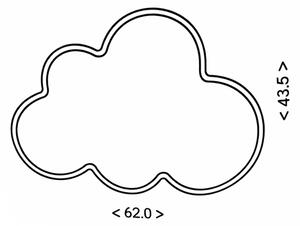 Brilagi - LED таванно осветително тяло за детска стая CLOUD LED/54W/230V бяло