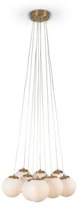 Brilagi - Полилей на кабел GLOBE 10xE14/15W/230V бял