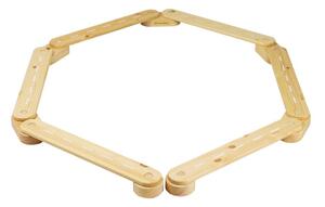 Сензорна пътека от масивен бор в естествен цвят 10x408x5 cm Montessori – Meowbaby