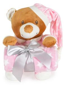 CANGAROO Одеяло с играчка ADDIE BEAR РОЗОВО