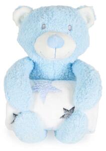 CANGAROO Одеяло с играчка RORY BEAR СИНЬО