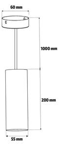 Brilagi - Пендел SELE 1xGU10/30W/230V черен/дъбов декор