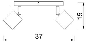 Точково осветително тяло DEMIA 2xGU10/8W/230V бежово