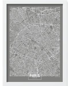 Плакат в рамка 40x55 cm Paris - Wallity