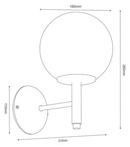 Стенно осветително тяло AWINION 1xE27/15W/230V бежово/златисто