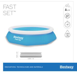 Надуваем басейн Bestway - 305см . х 76 см. PVC с помпа