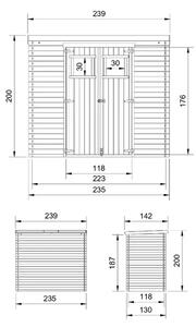 Барака - 235 х 130 см – 3 м2