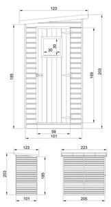 Барака за инструменти - 101 x 205 см – 2 м2