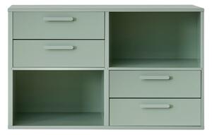 Зелен стенен скрин с 4 чекмеджета Keep by Hammel - Hammel Furniture