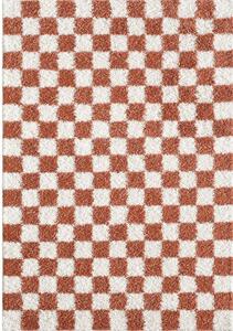 Кремав/теракотен килим 80x150 cm Grida – ESTE