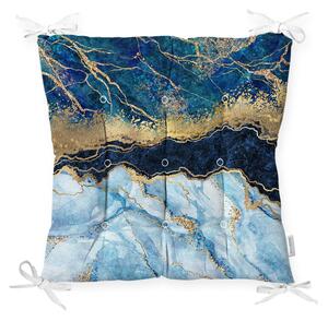 Възглавница за седалка на стол Blue Marble, 40 x 40 cm - Minimalist Cushion Covers