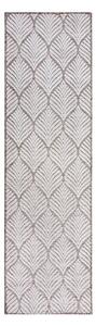 Килим за открито и закрито в цвят слонова кост 66x230 cm Elm Leaf – Flair Rugs