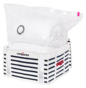 Кутия за съхранение на дрехи Medium Mariniere 3D Vacuum Bag, 125 л - Compactor