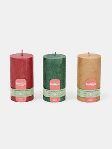 Sinsay - Свещи с добавен растителен восък Bolsius 3 pack - многоцветен